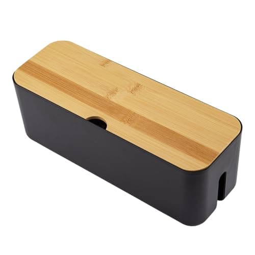 Cable Tidy Box 35x12x12cm Management Box Cord Organizer with Ventilated Lid