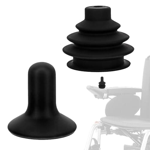 2Styles Electric Wheelchair Joystick Button Cap, Rubber Wheelchair Controller Protective Cover, Universal Power Chair Knobs Protector Wheel Chair Control Knob Covers for Mobility Scooter Accessories
