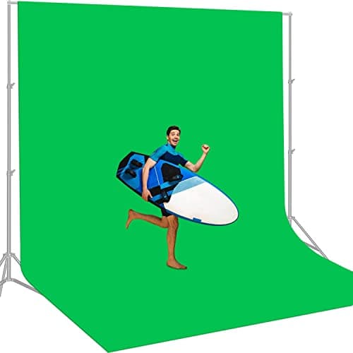 12 X 10 FT Large Green Screen Backdrop for Chromakey Photography Background | Polyester Cloth Fabric Pure GreenScreen for Zoom Meeting, Curtain, Video Photoshoot Studio YouTube Conference Streaming