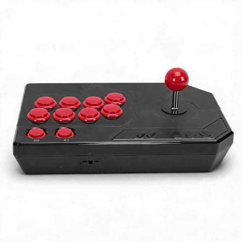 Dpofirs Fightstick with Adjustable Speed and 8 Button Layout for Gaming Enthusiasts and PC Gamers