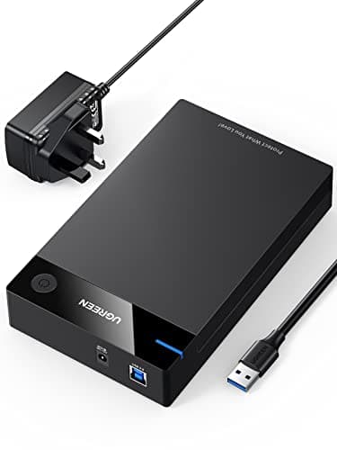 UGREEN Hard Drive Enclosure, SATA to USB 3.0 Caddy for 2.5/3.5 Inch HDD SSD