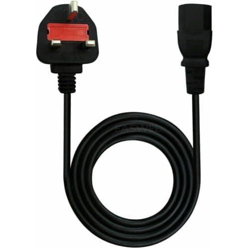 Multibao 1.5M/1.8M 3 Pin UK Plug Kettle Lead 13A Power Cable to C13 Cable Cord For TV, PC, Monitor, Plug, Printers Power Cord (1.5M)