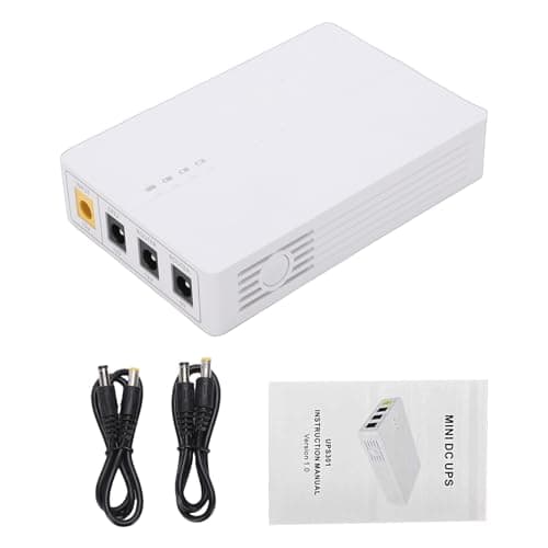 Garsent UPS Router Modem Uninterruptible Power Supply 12V 9V 6000mAh Battery Backup for Routers Modems and Small Devices Home Office
