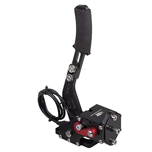 CNRAQR USB Handbrake, 16-Bit PC Handbrakes for Racing Games, Compatible with Logitech G27 G29 Simulate Linear Handbrake - 11.8in High（Only PC System