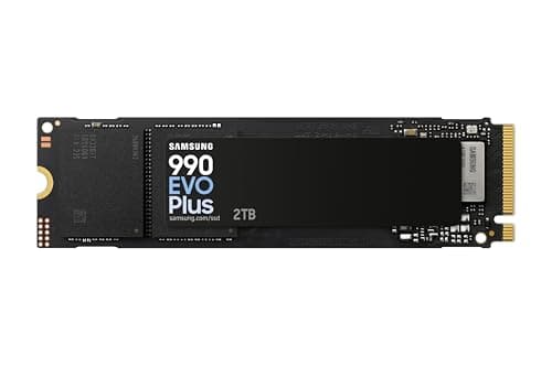 Samsung 990 EVO Plus, 2TB, PCIe 4.0 x4 / 5.0 x2, NVMe2.0 (up to 7250 MB/s), NVMe M.2 (2280), Internal Solid State Drive (SSD), MZ-V9S2T0BW