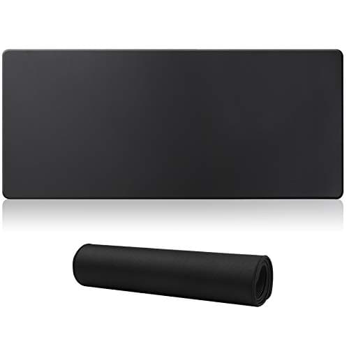 Jahosin Large Gaming Mouse Pad with Stitched Edges,[70x30CM] Extended Mouse Pad with Non-Slip Natural Rubber Base for Gamer/Desktop/Office/Home (70x30 Blackuk)