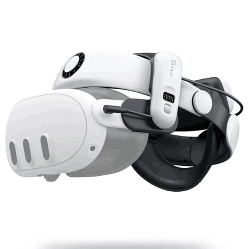 BOBOVR S3 Pro Head Strap 10000mah Battery Halo Strap Compatible with Meta Quest 3S/Quest 3, 2 IN 1Headstrap and Head air Conditioning, Hot-Swappable Battery Pack Fit For Oculus Quest3