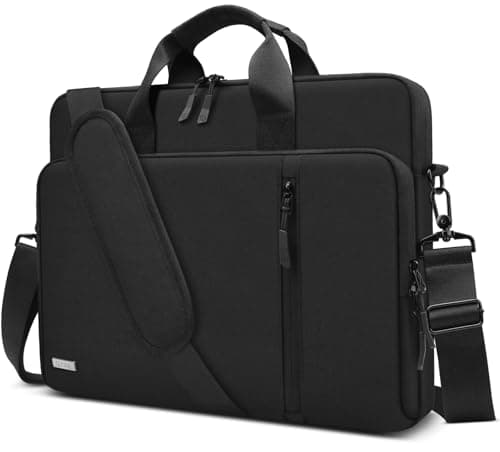 TECOOL 15.6 16 Inch Laptop Bag, 360 Protective Case Sleeve Messenger Bag