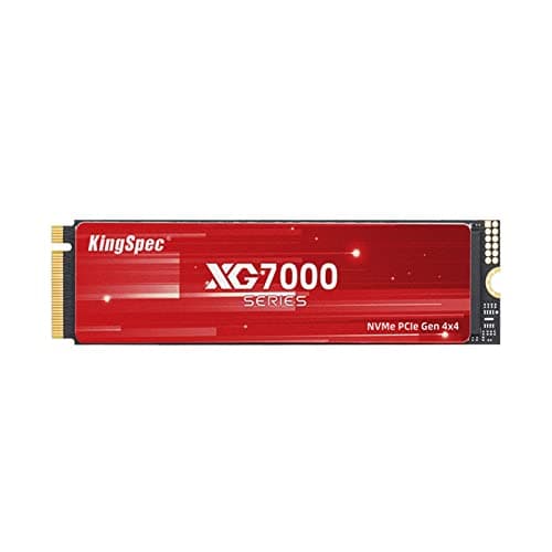 KingSpec 1TB NVMe SSD PCIe Gen4 x4 Up to 7400MB/s M.2 2280 Internal Solid State Drive for PS5 Gaming PC Laptop