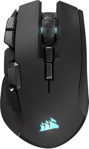 Corsair IRONCLAW WIRELESS SE (2026) Gaming Mouse – Black | 26,000 DPI, Ergonomic Design for Larger Hands, 10 Programmable Buttons, for MOBA, FPS, MMO
