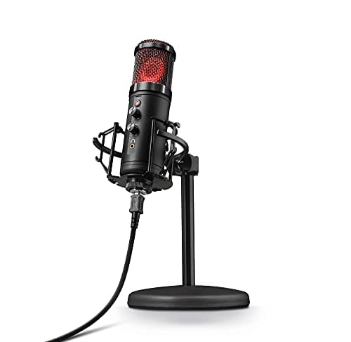 Trust Gaming GXT 256 Exxo USB Streaming Microphone for PC, Laptop and PS4 , Black