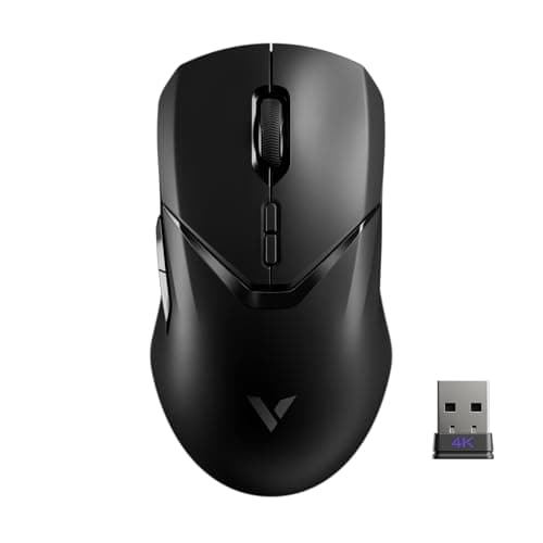 Rapoo VT9Pro Wireless Gaming Mouse - 26000 DPI, Superlight 4K Polling Gaming Mouse, PAW 3398 Sensor Optical Mouse for PC Laptop, 10 Programmable Buttons, Long Battery Life, On-Board Memory, All Black