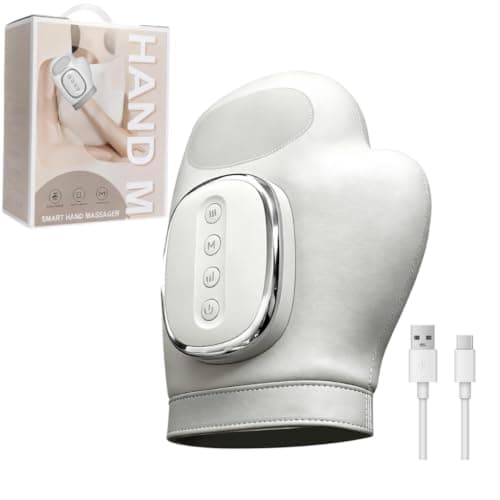 Cordless Hand Massager, Electric Hand Massager with Heat and Compression