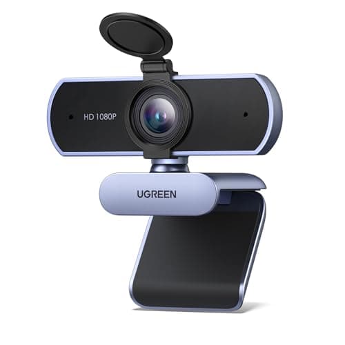 UGREEN 4K/30fps Webcam for PC, Ultra HD Auto Light Correction Webcam | Support Clear Stereo Audio Microphone, 70° View Web Cam USB Camera for Laptop, Live Streaming, Video Calling, Conferences