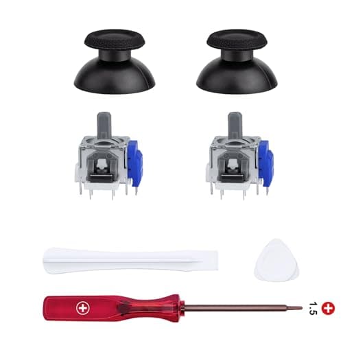 Mcbazel TMR Electromagnetic Joysticks Replacement Tool for PS5 Controller, Sticks Replacement Accessories with 3D Analog ThumbStick Cap for PS5 DualSense Controller