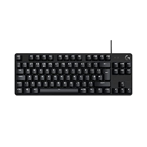 Logitech G G413 TKL SE Mechanical Gaming Keyboard | Compact Backlit Keyboard, Tactile Mechanical Switches, Anti-Ghosting, Windows/macOS, QWERTY UK English Layout - Black