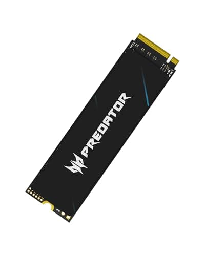 Acer Predator GM9000 1TB SSD, PCIe Gen5x4 NVMe M.2 SSD, Up to 14,000MB/s, Microsoft DirectStorage, SLC + DRAM Cache, PCIe 5.0 Internal Solid State Drive, Compatible with Desktops Laptop PC AI Work
