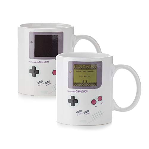Gameboy Heat Changing Coffee Mug - Officially Licensed Gift for Gamers, Nerds, Nintendo Mario Fans, Men, & Retro 90s Game Enthusiasts, 290ml (10 fl oz) - Paladone