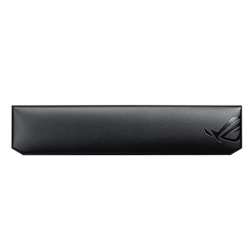 ASUS ROG Gaming Wrist Rest - Smooth Leatherette Surface with Foam Cushion Core For High-Level Comfort | Splash-Resistant | Durable Anti-Fray Edges | Non-Slip Feet | Compatible with Tenkeyless Keyboard