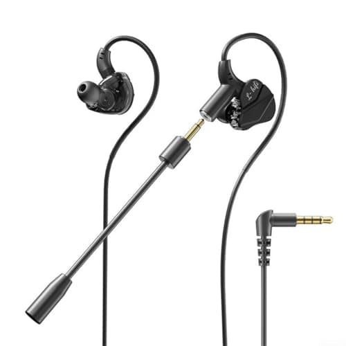 Wired Gaming Earbuds with Detachable Mic, for hifi Deep Bass In-Ear