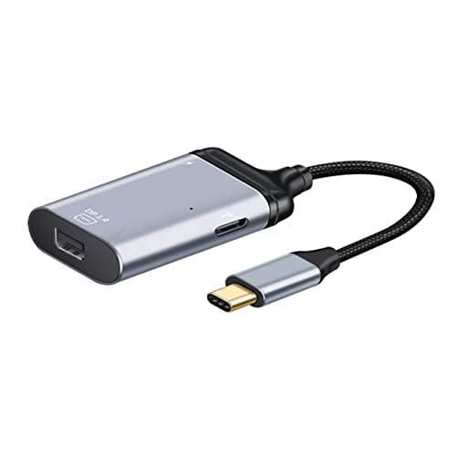 Cablecc USB-C Type C to Mini DP Displayport Monitor Converter Adapter 4K 2K 60hz with Female PD Power Port