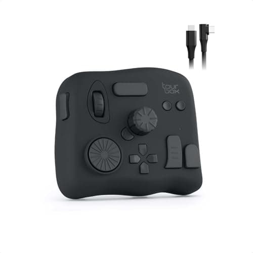 TourBox NEO - Customizable Editing Controller, Photo Color Grading Illustration Speed Editor, Intuitive Control Boost Productivity, Programmable Keyboard for Adobe CSP and More, Works with Mac/PC