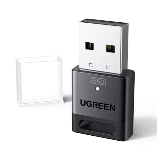 UGREEN Bluetooth 6.0 Adapter, USB Bluetooth Dongle for PC, Plug & Play