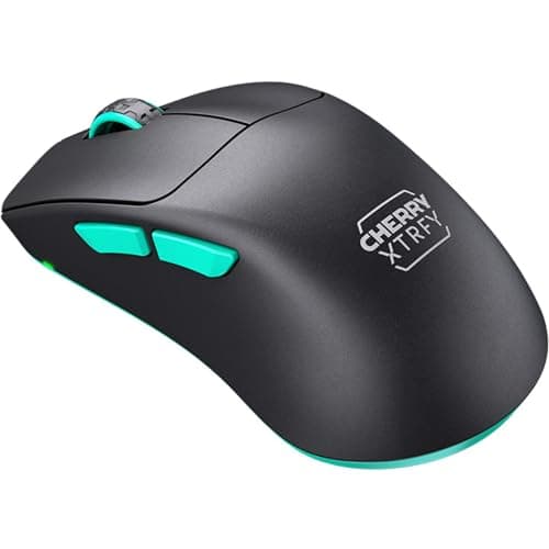 CHERRY XTRFY M64 Wireless, Ultralight Cordless Gaming Mouse, 2.4 GHz RF, Optimised for esports, Ergonomic Shape with Extra Low Front, Black