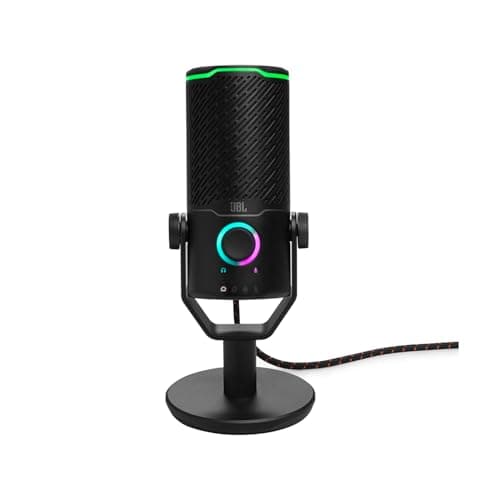 JBL Quantum Stream Studio Triple Condenser USB Microphone, Black | Four Cardioid Pick-Up Patterns for Smooth Streaming, Podcasting, Recording and Gaming