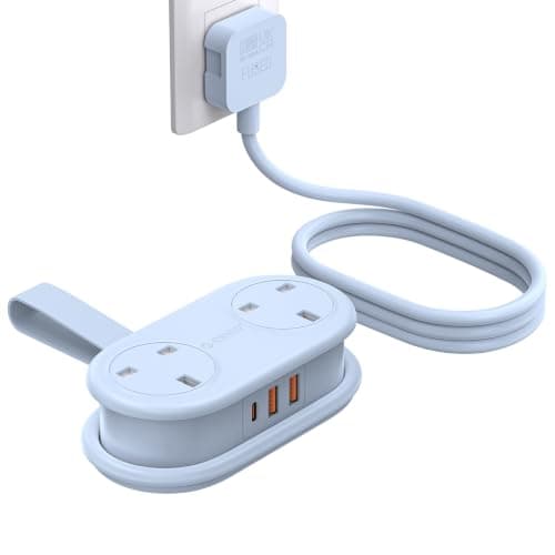 ORICO PD 20W Extension Lead 1.11M with 3 USB Slots (1 USB C) Blue, AP3PRO