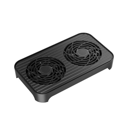 berjalan Z-X4 Router Cooling Stand with Dual 140mm Fans and USB Power Setup for Efficient Host Heat Management