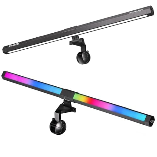 Quntis 50cm Monitor Light bar & 15 Modes RGB Backlight, 90 LED 900Lux