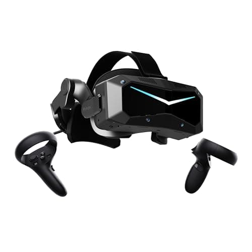 Pimax Crystal Super VR Headset & VR Glasses, Full Payment Version – 3840x3840 per eye, Ultrawide, 140° Field of View, Eye Tracking, Ultra-Sharp for Flight & Racing Simulations & Gaming