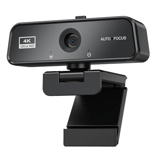 4K Webcam for PC - Autofocus, Dual Noise-Cancelling Mics , Ultra HD Web Cam