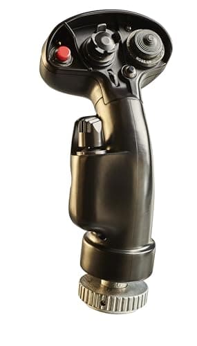 Thrustmaster F/A-18C Hornet Hotas Add-On Grip - Realistic Flight Stick Replica for PC | 1:1 replica, industrial metal build, 19 action buttons, 2-stage trigger, 8-way hat, fits HOTAS Warthog and Cougar bases