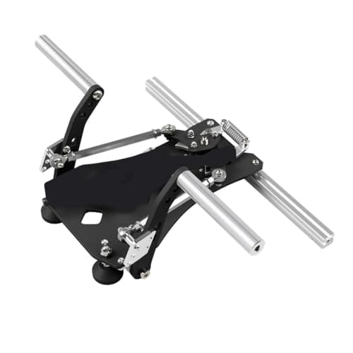 SN-1 Helicopters Flight Simulator Rudder Pedals, All-Metal Plug and Play USB Rudder Pedals with Non-Contact Hall Sensor for RC Helicopter