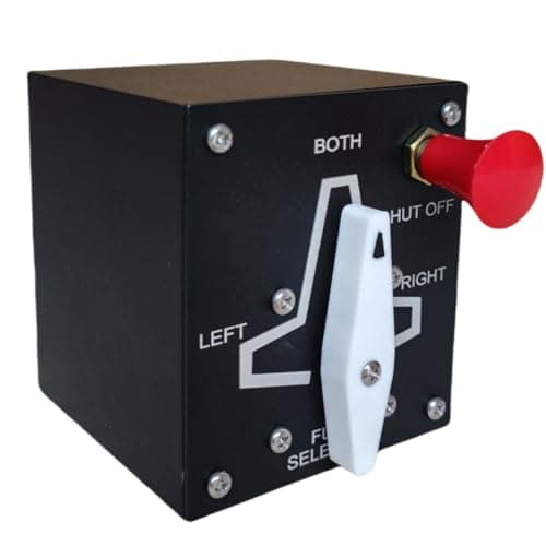 Meza-Fuel Tank Selector for Flight Simulator Game MSFS2020, X-Plane,FSX,Prepar3D for a Home Cockpit or Standalone use on a Desk