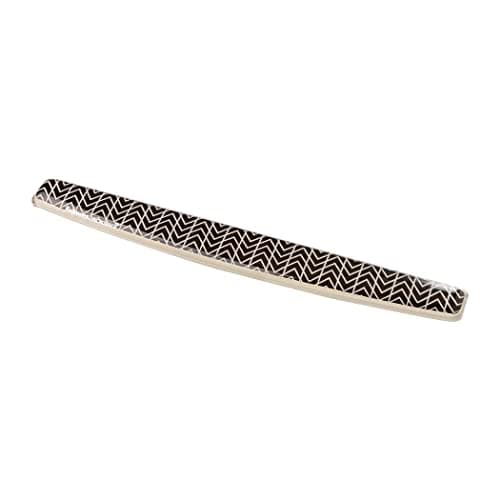 Fellowes Photo Gel Keyboard Wrist Rest with Microban Protection - Ergonomic Wrist Support with Non Slip Rubber Base for Computer Laptop and Home Office - Chevron