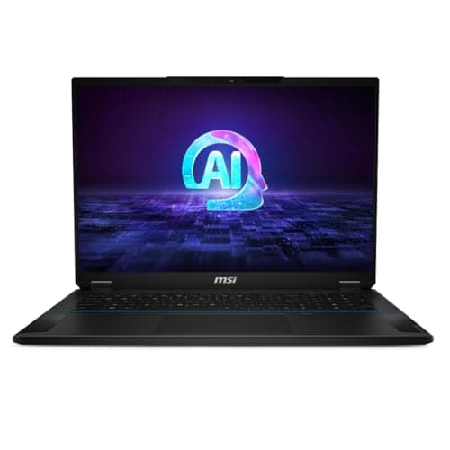 MSI Notebook Stealth AI Studio 18" 16:10 UHD+ Gaming Laptop, (Intel Core Ultra 9 185H, NVIDIA GeForce RTX 4080, 32GB RAM, 2TB SSD, Windows 11 Pro), Midnight Black