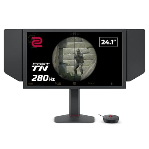 BenQ ZOWIE XL2540X+ 24.1 280Hz Gaming Monitor for eSports, 1080p, New Fast TN, XL Setting to Share, height adjustment powered by industrial-grade bearing design, S Switch, Shielding Hood