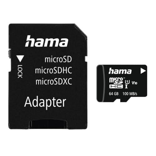 Hama microSDXC 64GB Class 10 UHS-I 80MB/s + Adapter/Mobile