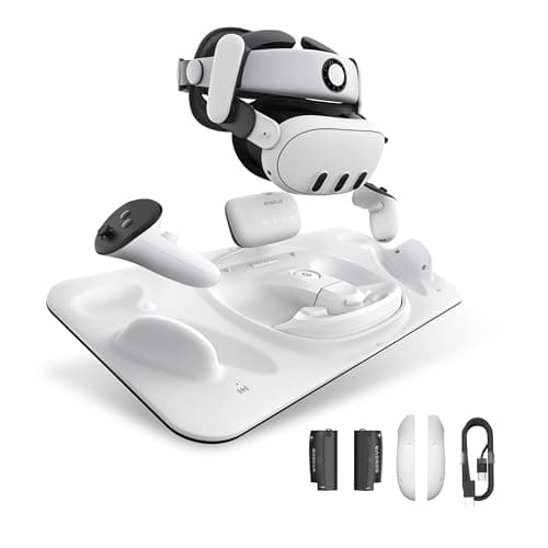 BOBOVR D3 Charging Dock for Meta Quest 3, VR Charging Stand Dock Accessories,Wireless Charging for Controller, B100 Fast Charging (Without Charger)