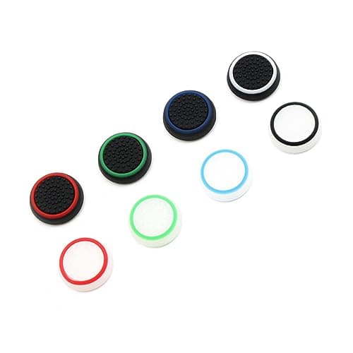 Veemoon 2pcs Silicone Analog Thumb Grips Stick Covers for Game Controllers