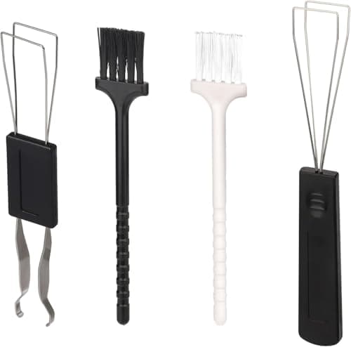 5 Pieces Keycap Puller and Switch Puller Set with 4 Brushes, Keyboard Brush Set for Easy Cleaning and Maintenance