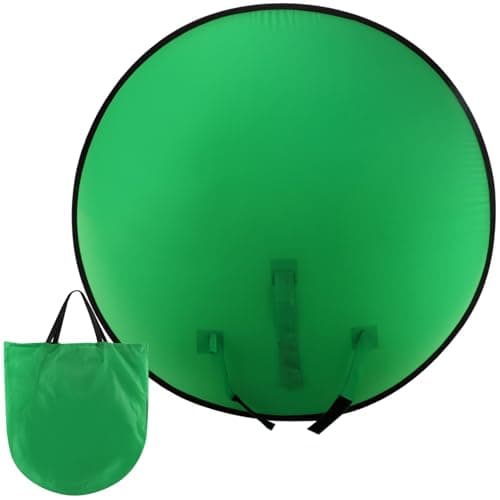 Green Screen Backdrop, Foldable Nylon Green Screen Camera Backdrop for Studio, Gaming, Video Motion Production (1.3m/4.3ft,only Screen,NO stand)