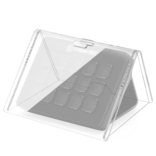 CaSZLUTION Clear Acrylic Dust Cover for Elgato Stream Deck MK.2 | Sturdy Dustproof Waterproof Protector Case for Stream Deck MK.2 Studio Controller, Cover Only