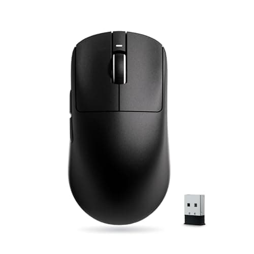 ATK VXE Dragonfly R1 Pro MAX Wireless Gaming Mouse, PAW3395 Sensor, DPI up to 26,000, 54g Lightweight, 150 Hr Battery Life, Smooth ice-feel Coating, Dual-Mode 2.4G/Wired - Black