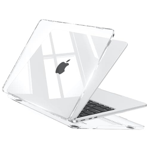 EooCoo for MacBook Air 15 inch Case 2026-2023 M5 M4 M3 M2 Crystal Clear