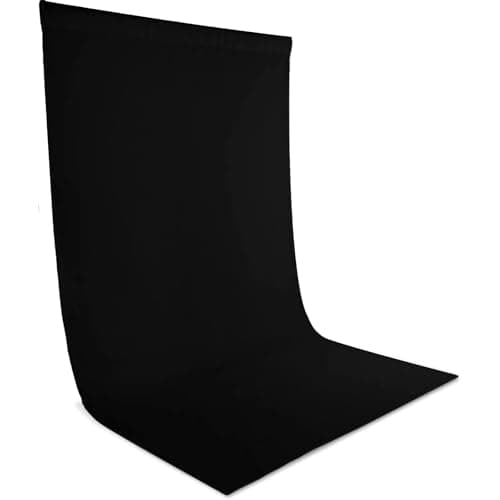 Zdada Black Backdrop Screen Background 5x7ft/1.5x2M Background Photography