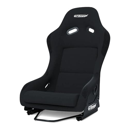 GT OMEGA CHASE V2 Bucket Seat Black XL - Lightweight Yet Stable Fibreglass